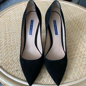 Stuart Weitzman - Leigh 95 Pump - Black Suede 9B